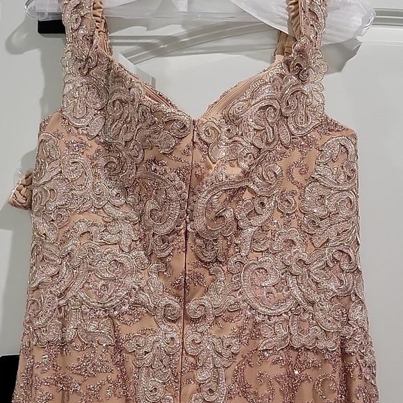 Rose Gold Formal gown. Size 14 - Picture 6 of 6